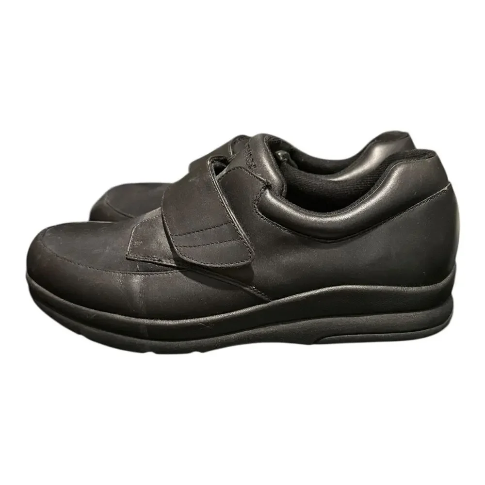 P. W. Minor Canfield 16831 Natural Strap Shoes Ortho Black Men's Size 11.5 2W